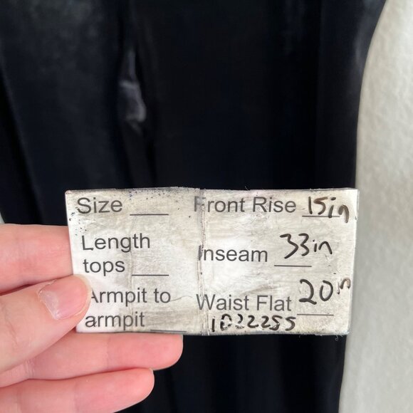 Spanx Womens Velvet Very Black Front Slit Pants Plus Size 2X 20396r - Picture 6 of 7